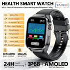 2026 Neue Pflegegrad-Harnsäure-Blutfettwerte Smartwatch Herren EKG+PPG Blutdruck Herzfrequenz Bluetooth Anruf Gesundheits-Smartwatch