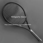 1x 27 Zoll Tennis-Racket, besaitet, Carbon-Aluminium-Legierung, Freizeit-Schläger, stoßfest, mit Tragetasche, für Erwachsene