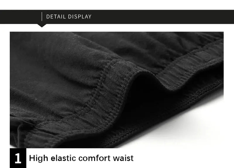 Fashion Locker Herrenunterwäsche 100% Baumwolle Weiche Mittelbund-Boxershorts Atmungsaktive Unterhosen Jungen Große Größen Boxershorts Schlafanzug