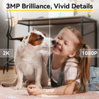 BoyKeep 3MP 5G/2.4GHz WiFi Indoor-Überwachungskamera Smart Babyphone IP-Kamera mit automatischer Verfolgung und 24/7 Videoüberwachung