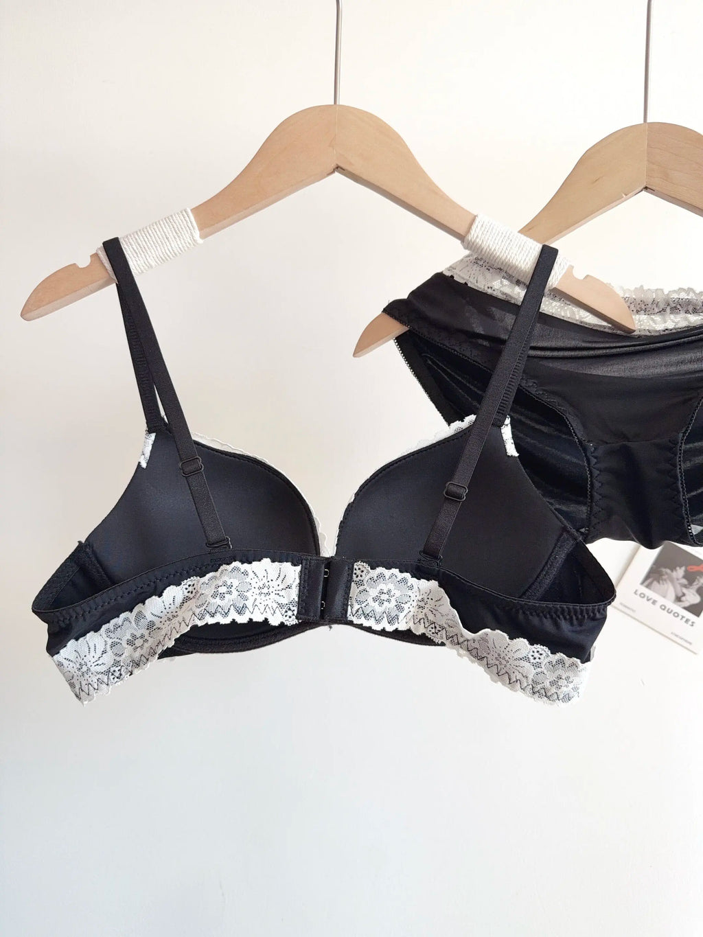 Sexy Leopard-Print-Dessous-Set für Damen, kabellos, unsichtbarer Push-Up für kleine Brüste, verstellbares A-bis-C-Körbchen, transparenter, reiner Spitzen-Look, S-XL