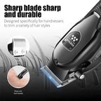 hiena Haarschneidemaschinen-Set für Herren Elektrorasierer Haartrimmer Professionelle Schneidemaschine Haartrimmer mit LCD-Digitalanzeige