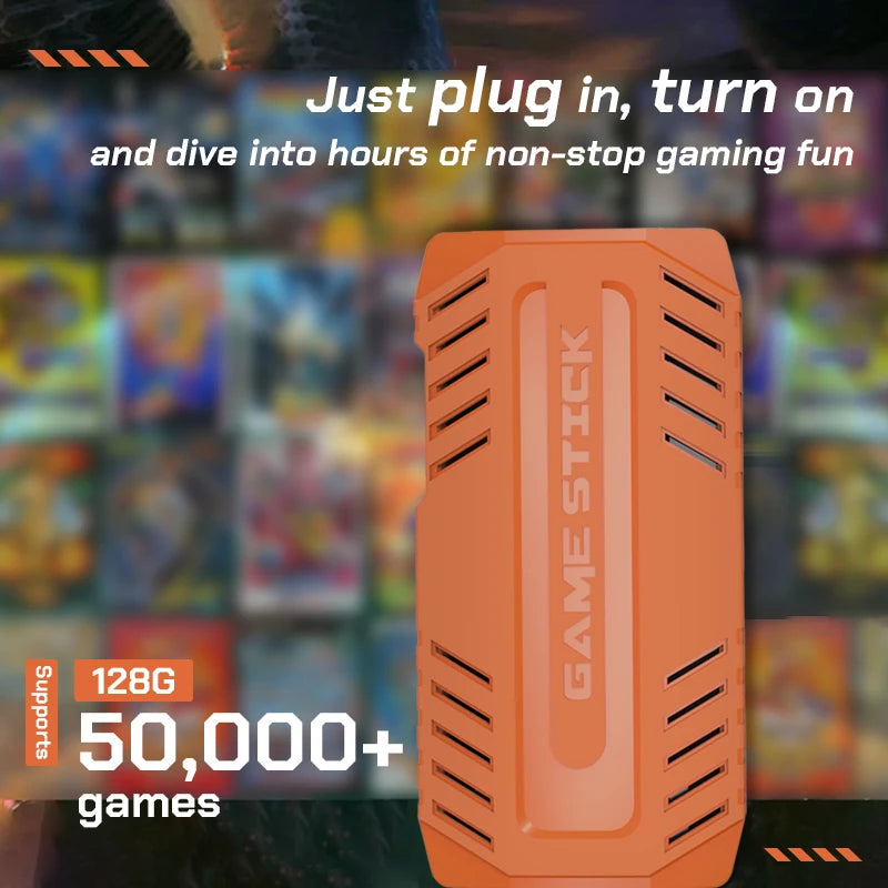 U36 Game-Joystick mit über 50.000 vorinstallierten Spielen, 4K HD-Ausgabe, Retro-Spielekonsole, 3D, über 40 Emulatoren, PSP, PS1