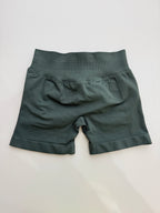 Impact Shorts 4.5" Nahtlos, hochelastisch, niedrig gerippter Bund, dezenter Po-Kontur-Shorts, Fitness Workout Yoga Gym Shorts