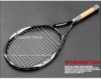 Hochwertiger Tennisschläger aus Carbon-Aluminiumlegierung, besaitet, für Erwachsene, 4-1/4 Zoll Griffstärke, inklusive Schlägertasche, für Herren und Damen