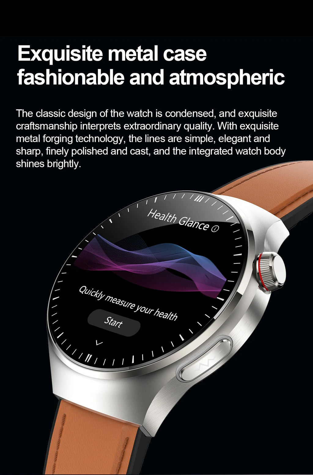 2025 Neue Smartwatch für die Krankenpflege: Blutsauerstoff, Blutfett, Harnsäure, EKG+PPG, Körpertemperatur, Bluetooth-Anruf, Gesundheits-Smartwatch