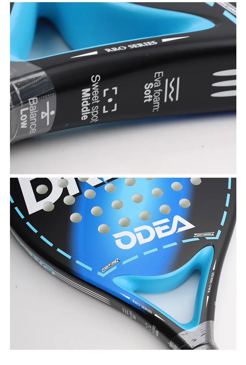 Odea Platte Tischtennis-Schläger Käfig Strand-Paddel Professioneller fortgeschrittener Kohlefaser Sport-Schläger Outdoor Sport-Schläger