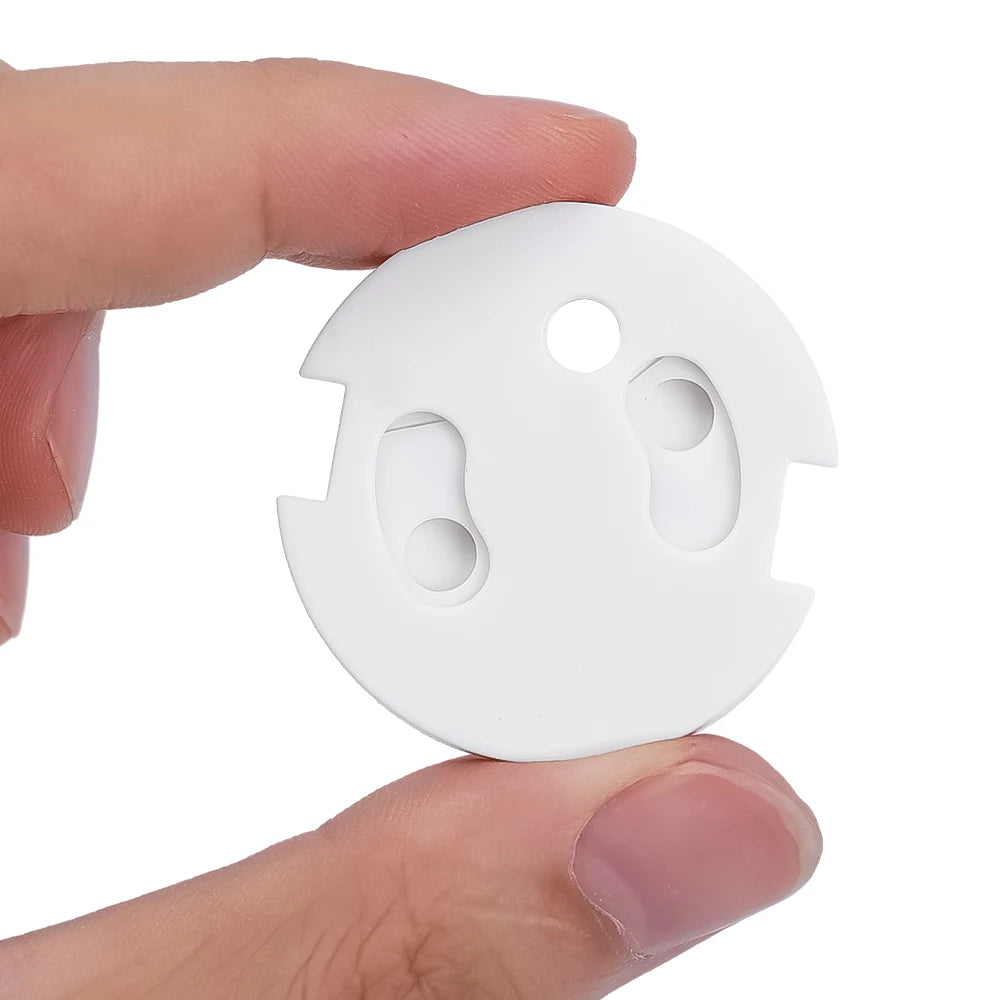 Weiße Schutzkappen für Steckdosen Babypflege Transparent Anti-Stromschlag Babystecker Steckdosenschutz