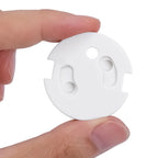 Weiße Schutzkappen für Steckdosen Babypflege Transparent Anti-Stromschlag Babystecker Steckdosenschutz