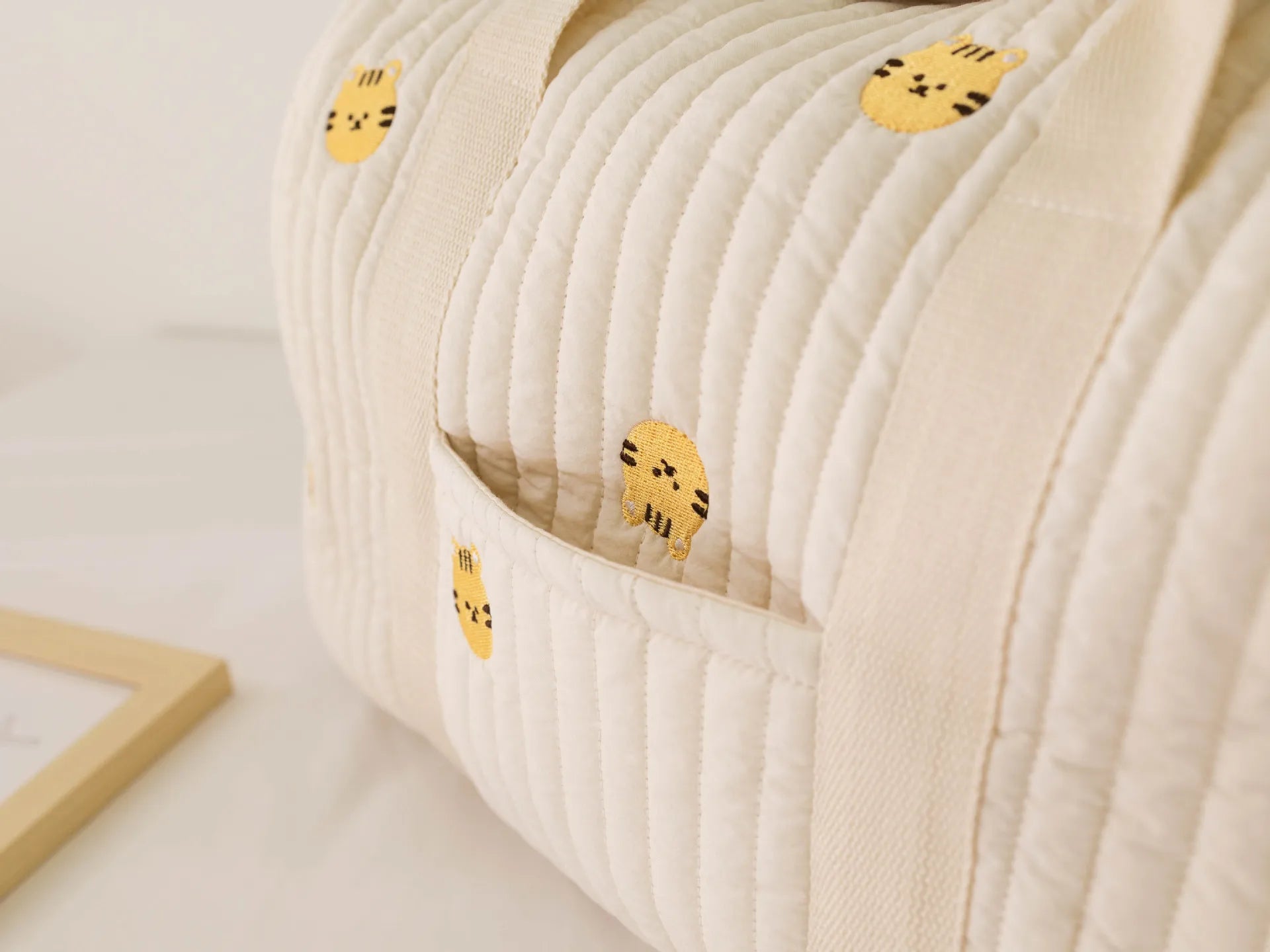 Wickeltasche Bär Umstandspaket Baby Windeltasche Kinderwagen Windel-Organizer Tragbare Einkaufstaschen Reise-Wickeltasche Messenger Bag
