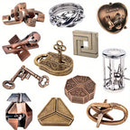 Ein klassisches intellektuelles Metallpuzzle-Spielzeug, ein schwieriges Lernspielzeug als Weihnachts-, Thanksgiving- und Geburtstagsgeschenk