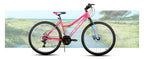 Hiland 26 Zoll Damen Mountainbike, 18-Gang mit Federgabel, doppelten mechanischen Scheibenbremsen, Aluminiumrahmen MTB