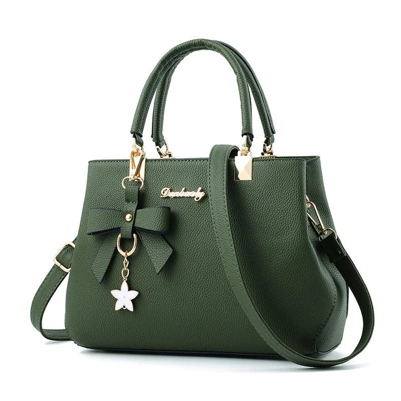 Neue koreanische Version trendige Herbst- und Winter-Schleifen-Damenhandtasche tragbare Umhängetasche Killer Bag Muttertasche großes Fassungsvermögen