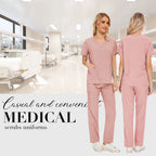 Niaahinn Scrubs Uniforms Sets Großhandel Medizinische Kasacks Stretch-Anzug Gesundheitswesen Pflegeuniform Unisex OP-Kasacks Damen Herren