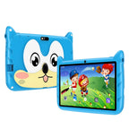 BDF Cartoon-Muster 7 Zoll Kinder-Tablet Quad Core 4GB RAM 64GB ROM Android 13 Google Lernspiele Tablets 4000mAh