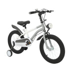 16 Zoll Kinderfahrrad Carbonstahl Mountainbike mit Stützrädern & LED-Licht für 5-8 Jahre, Höhenverstellbar, 60kg