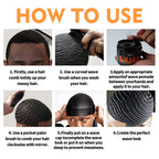 Deep Wave Control Pomade 360 Biotin Sport Starker Halt Wellen Haargel mit Bürste Wellenhaaröl Shampoo Spülung Stylingpflege