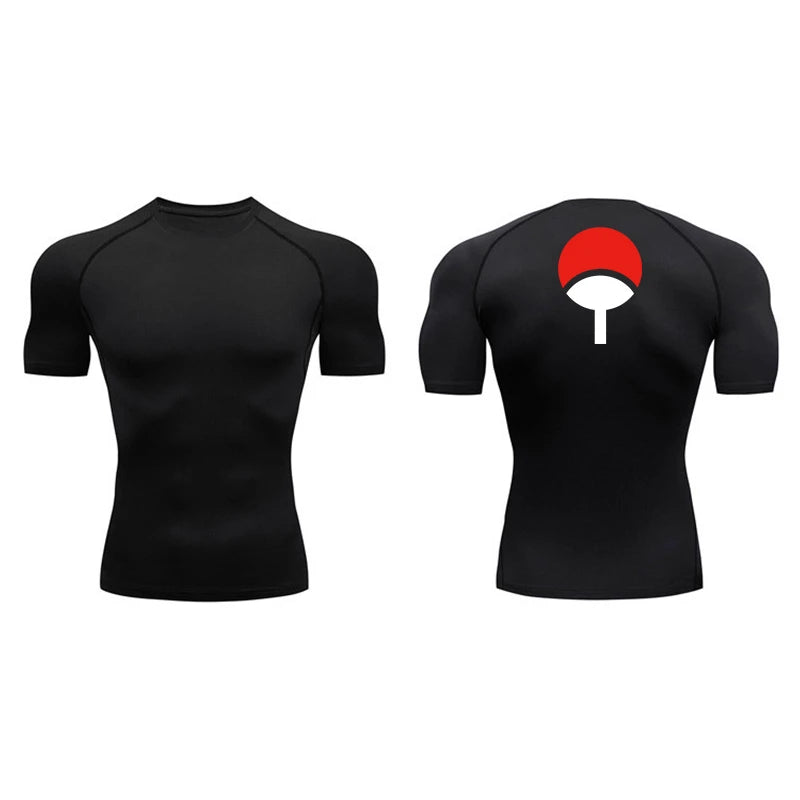 Grafische Kompressionsshirts für Herren, athletisch, schnell trocknend, Rash Guard, dehnbar, Baselayer, Unterhemden, Fitnessstudio, Workout, Lauf-T-Shirt-Oberteile