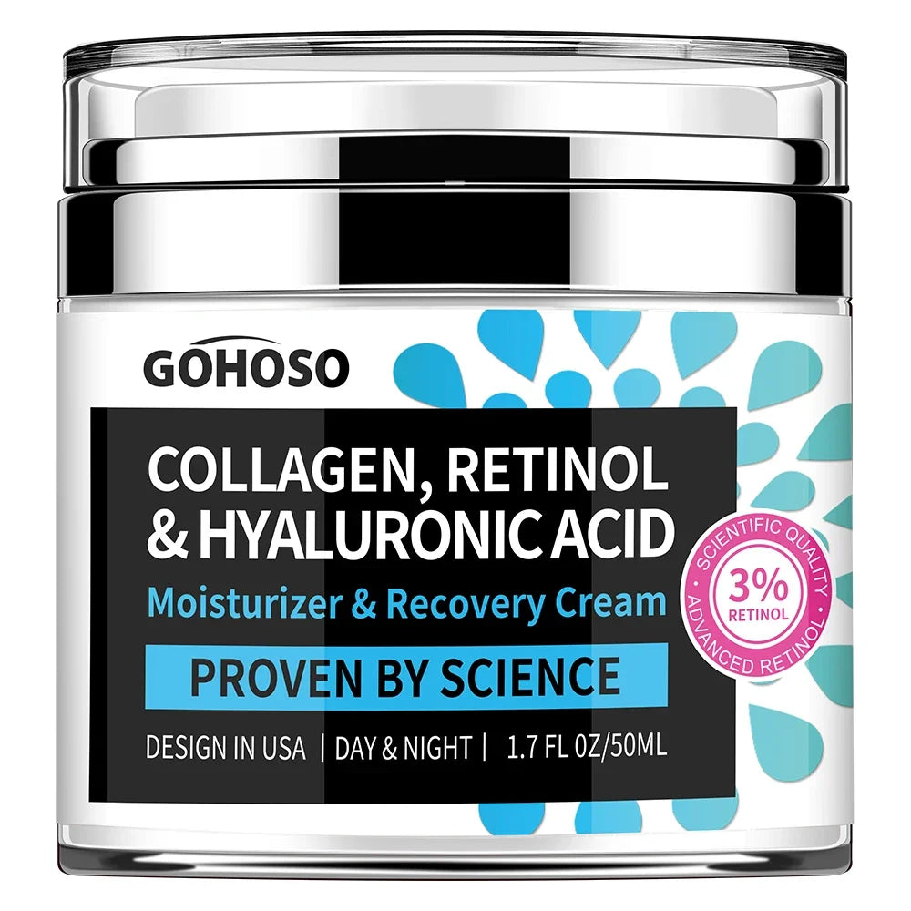 Gesichtspflege Retinol Collagen Komplex Creme Spendet tiefe Feuchtigkeit Strafft Nährt Verjüngt Glättet Schönheit Gesundheit