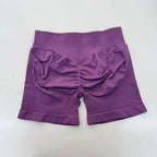 Impact Shorts 4.5" Nahtlos, hochelastisch, niedrig gerippter Bund, dezenter Po-Kontur-Shorts, Fitness Workout Yoga Gym Shorts