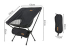TARKA Faltbare Campingstühle Set Leichter Klappstuhl Ultraleichte Rucksack-Mondstühle für Garten Picknick Strand Angeln