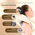 Nacken-Schulter-Massage-Schal Entspannungsgerät Halswirbelsäule Muskel Beheizter Trapezius-Massager Pressen Kneten Aufladen