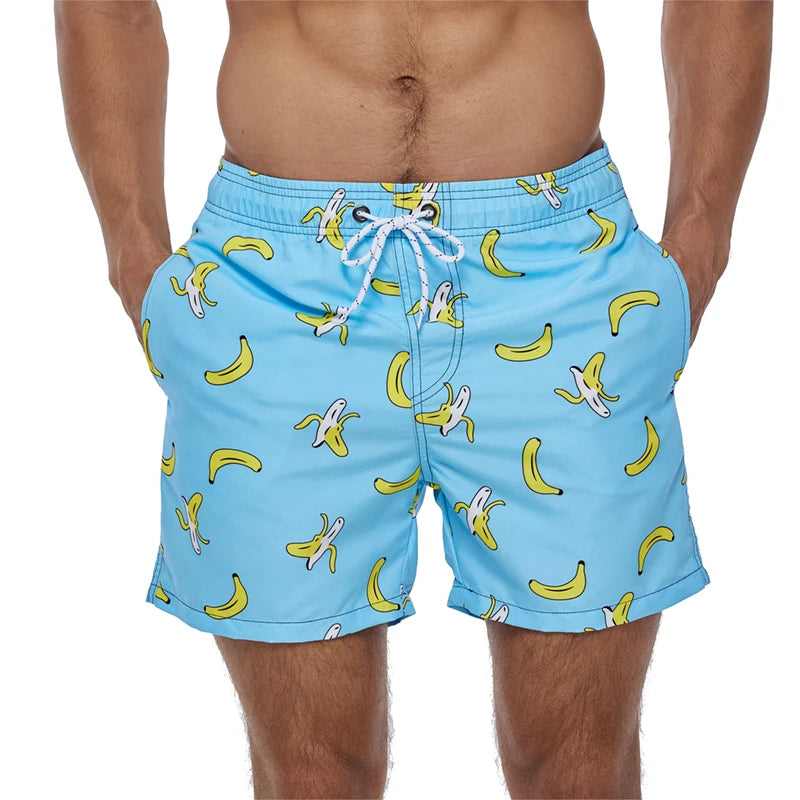 Escatch Brand Sommer Herren Shorts Mode Polyester schnelltrocknende Boardshorts Männer Sport Gym Badehose Surf Badeshorts für Herren