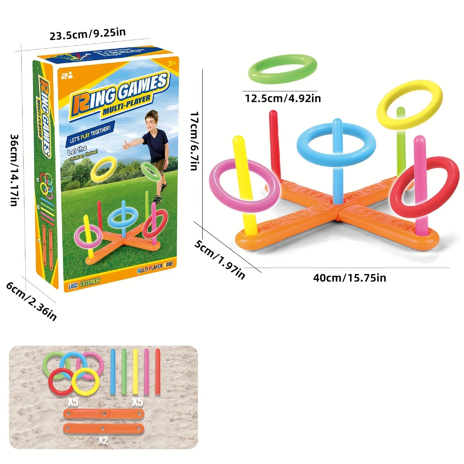 Wurfringspielzeug, interaktive Ringwurfspiele für drinnen und draußen zur frühkindlichen Bildung, lustige Stapelringspiele