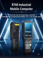 UROVO RT40 Digitaltastatur Pdas Android 10 4G Inventur Handheld Barcode Scanner Mobiles Datenterminal Robustes Pda