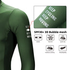 DAREVIE Radtrikot Kleine Größe SPF 50+ Trainingsniveau Herren Damen Langarm Radtrikot Atmungsaktives Herren Radtrikot