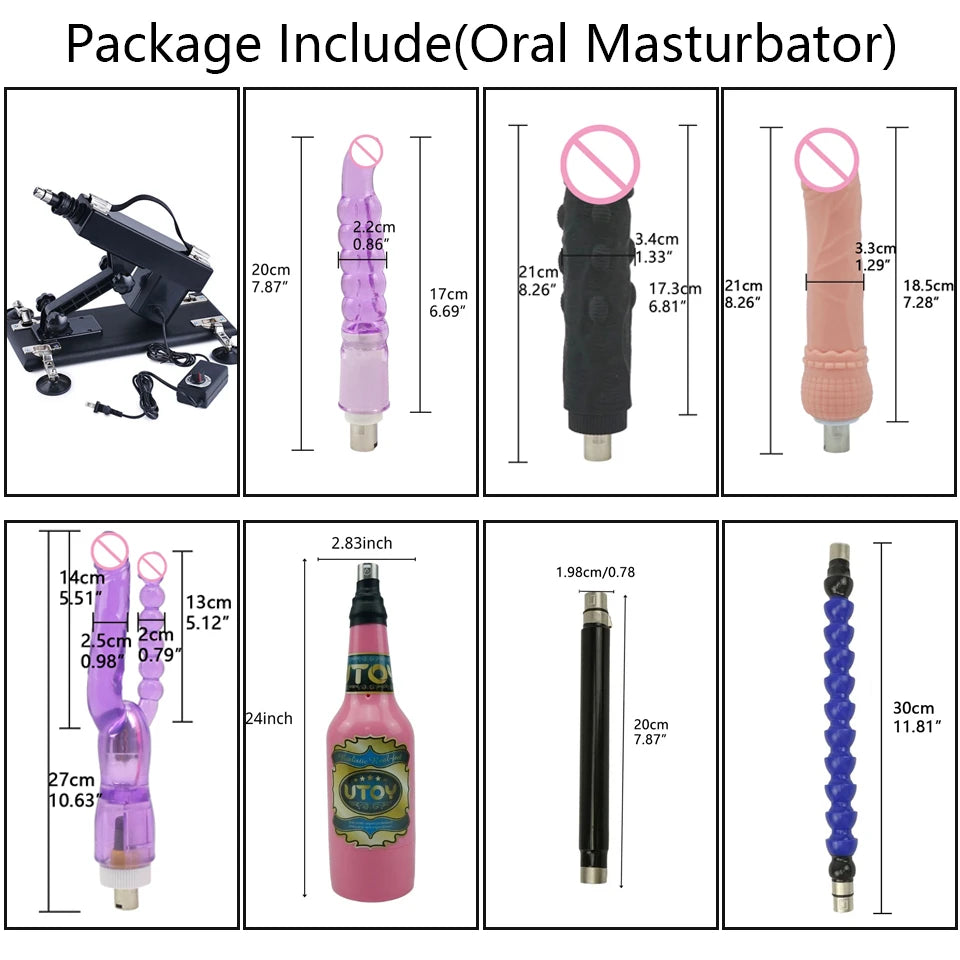 ROUGH BEAST Sexmaschine für Frauen und Männer mit Dildoaufsatz, automatische Masturbationsmaschine, 3XLR-Anschluss, Sexspielzeugprodukte