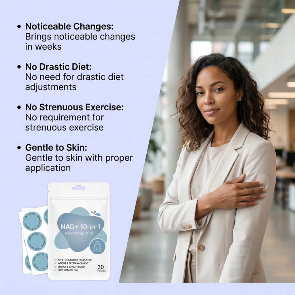 NAD Supplement Patches Enhance Cellular Energy Immune Support Rejuvenating Skin Lasting Slimming NAD+ Boosting Transdermal Patch