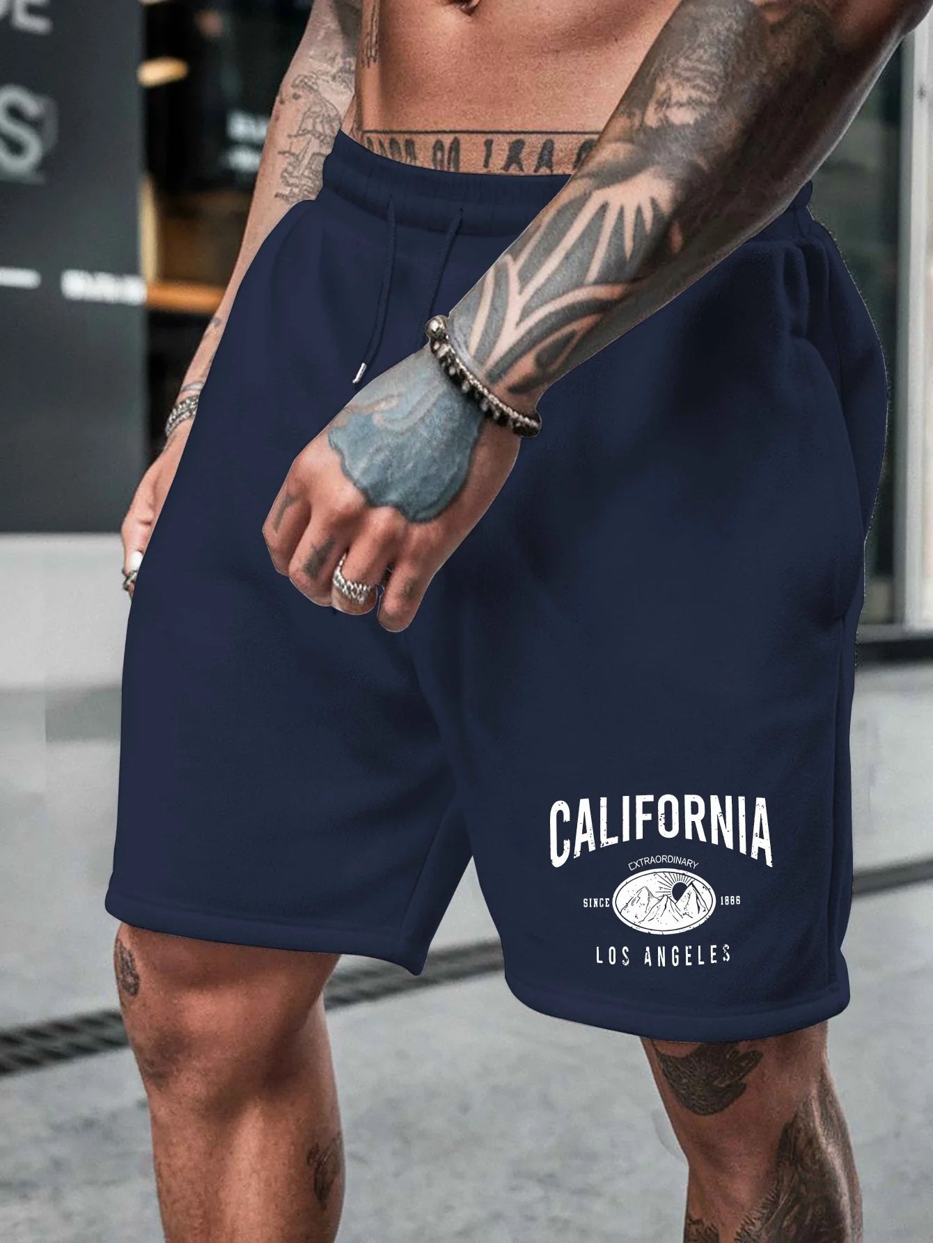 Kalifornische spezielle Shorts für Herren, geeignet für lässige Sommerkleidung, multifunktionale mittellange Sport-Shorts