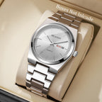 Luxus-Herren-Business-Uhren Kalender Quarz-Armbanduhren Für Herren Uhr Reloj Hombre (Ohne Box)