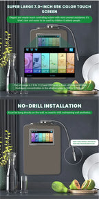 Wholesale PH 2.5-11.2 Platinum Coating 11 Plates Alkaline Water Ionizer Water Treatment Appliances Japan Kangen Water Dispenser