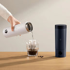 MIJIA Tragbare elektrische Heißwasserflasche 2: 350 ml, 6 Temperaturstufen, 12 Stunden Warmhaltefunktion, Edelstahl 316L, reisefreundlich
