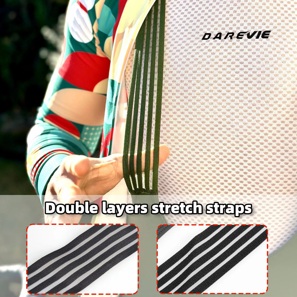DAREVIE Radhose Seamless 4.0 Italien ELASTIC-INTERFACE Polster Radhose Diamond Beinabschluss Herren Trägerhose