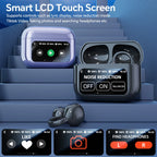 Touchscreen-Bluetooth-Kopfhörer 144 Sprachen Echtzeit-Übersetzung Kopfhörer Drahtlose Open-Ear-Clips Sport-Gaming-Kopfhörer