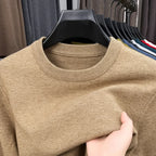 2025 Neuer Herren-Freizeitpullover Rundhals Langarm Strickpullover Rautenmuster Mode Vielseitiges Oberteil 2029