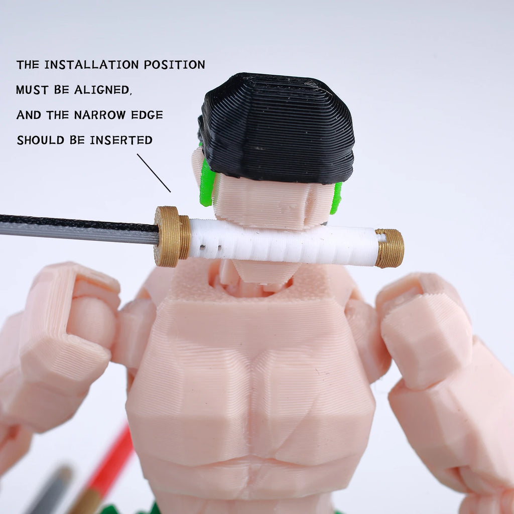9L3D Gedruckte Anime One Piece Naruto Demon Slayer Dummy13 Lucky T13 Bewegliche Shapeshift Actionfiguren Mannequin Spielzeug Sammlerstücke