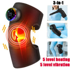 Elektrische Heizschulterstütze mit LED-Anzeige, Vibrations-Schultermassage-Gürtel zur Gelenkpflege und Muskelentspannung