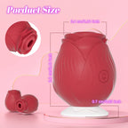Leistungsstarker Saugvibrator für Frauen Vakuum-Klitorisstimulator Oralsauger für weibliche Brustwarzen Klitoris-Sauger Vibrations-Sexspielzeug für Erwachsene Rosen-Spielzeug