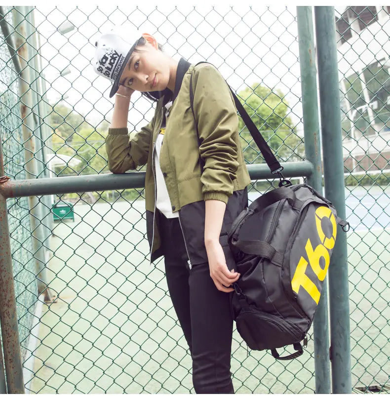 Sporttasche Wasserdichte Fitnesstasche Sport Herren Damen Tasche Outdoor Fitness Tragbare Taschen Ultraleicht Yoga Sport Großer Reise-Rucksack