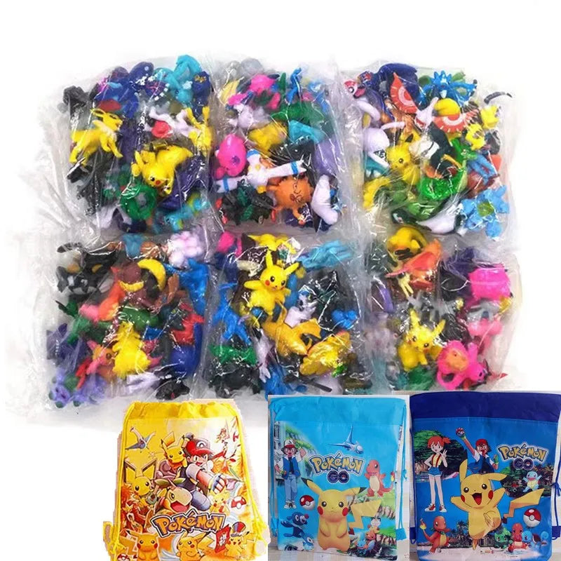 144 Anime Stil Actionfigur Modell Pokémon Figur Spielzeug Ornament Dekoration Sammlerstücke Spielzeug für Kinder Weihnachtsgeschenk Zweitbild