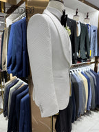 24H Versand Hochwertiger Hochzeitsanzug für Bräutigam, 3-teilig, Herrenmode-Anzüge, Ein-Knopf-Sakko mit Schalkragen, Weste, Hose