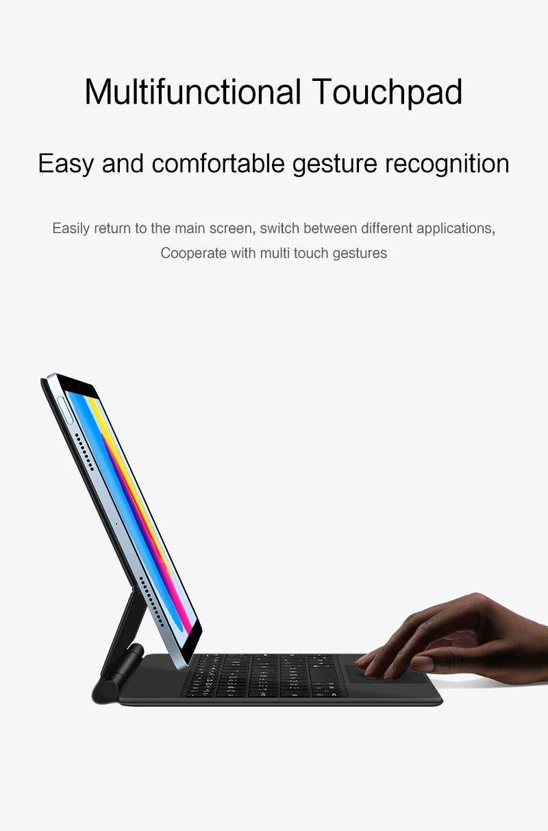 TouchPad Magic Keyboard für iPad Air 11 13 M4 2026 M3 M2 iPad 10 10. Gen. Air 4 5 6 iPad Pro 11 12,9 13'' M5 M4 Smart Cover Hintergrundbeleuchtung