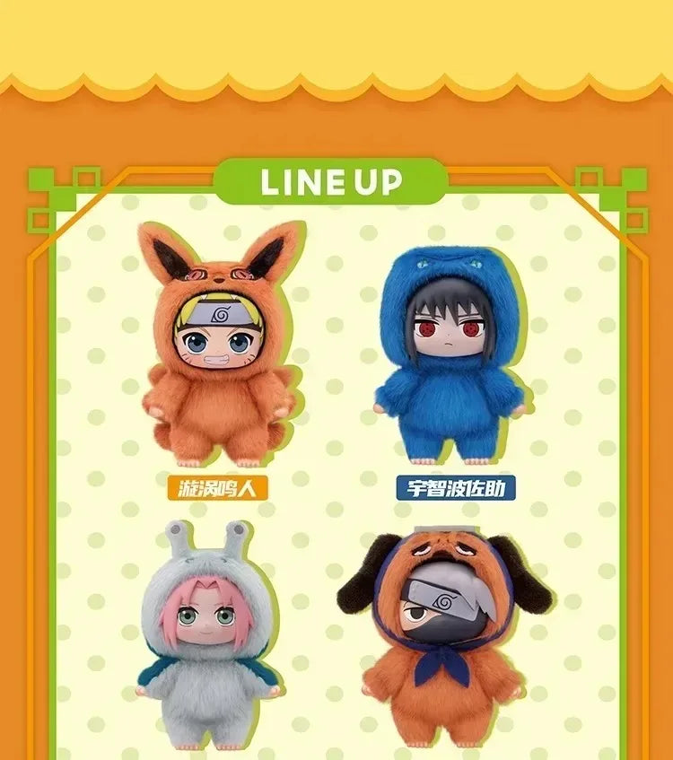 *Auf Lager  Naruto Itachi Sasuke Kakashi Gaara Serie Blind Box Trendiges Spielzeug Figur Plüsch Anhänger Sammlung Weihnachtsgeschenk
