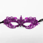 Neue Damen Hollow Lace Gesichtsmaske Maskerade Sexy Cosplay Abschlussball Party Requisiten Kostüm Maske Nachtclub Halloween Schwarze Augenmaske