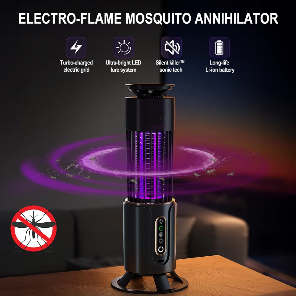 Mückenkillerlampe Insektenfalle Campinglicht USB Ladezeitsteuerung Elektrische Mückenklatsche Outdoor-Insektenvernichter Repellent