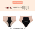 3 Stk./Set Menstruationshöschen Damen sehr starke Blutung Menstruationsunterwäsche High Waist Auslaufsicher Period Panties für Mädchen Set